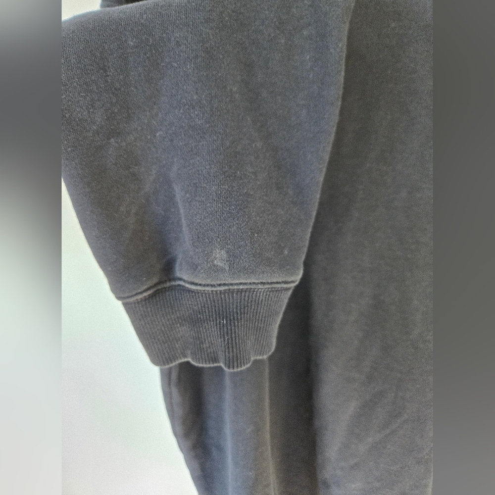 Adidas Black Crew Sweatshirt Men Size Large - Picture 4 of 5